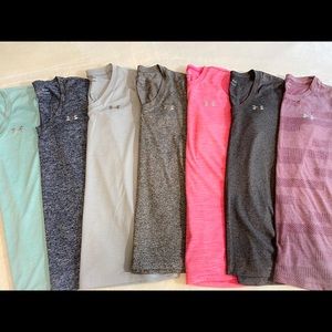 Women’s Under Armour Lot of 7 Workout Tops Size Medium